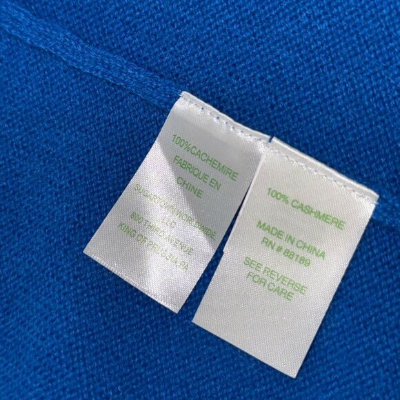 Lilly Pulitzer Bayview 100% Cashmere Cardigan in Blue M - Picture 2 of 5
